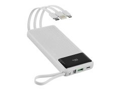 خرید پاوربانک سوپرفست شارژ 10000 راک به همراه چهار کابل داخلی Rock P79 22.5W PD QC Supercharge Powerbank Fast Charge