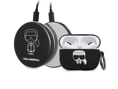 کاور سیلیکونی و پاور بانک آینه ای ایرپاد پرو طرح کارل CG Mobile Silicone Airpods Pro Case &amp; Mirror Power Bank