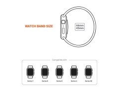 بند چرمی اپل واچ 44 و 45 میلی متر پورودو Porodo iGuard Leader Loop Band Apple Watch 44/45mm