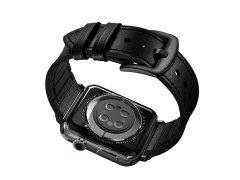 بند چرمی اپل واچ 44 و 45 میلی متر پورودو Porodo iGuard Leader + Silicone Band Apple Watch 44/45mm