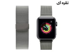 بند فلزی اپل واچ 44 و 45 میلی متر پورودو Porodo iGuard Steel Mesh Band Apple Watch 44/45mm