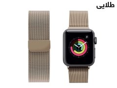 بند فلزی اپل واچ 44 و 45 میلی متر پورودو Porodo iGuard Steel Mesh Band Apple Watch 44/45mm