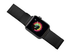 بند فلزی اپل واچ 44 و 45 میلی متر پورودو Porodo iGuard Steel Mesh Band Apple Watch 44/45mm