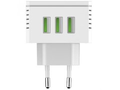 قیمت شارژر دیواری و مبدل برق مسافرتی با سه درگاه یواس‌بی الدنیو LDNIO Travel Converter Adapter A3306