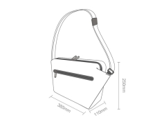 فروش کیف لپ تاپ 13 اینچی شیائومی Xiaomi Youpin 90 Points Fashionable Postman Bag Waterproof