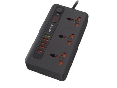 چند راهی و محافظ تایمردار پورودو Porodo Power Socket &amp; USB Hub PD-5P3SQC