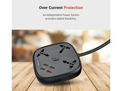 چند راهی و محافظ پورودو Porodo 3 Socket &amp; 4 USB PD-SC3302
