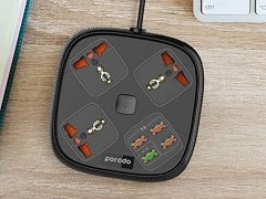 چند راهی و محافظ پورودو Porodo 3 Socket &amp; 4 USB PD-SC3302