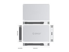 خرید محفظه هارد 2.5 اینچی اوریکو ORICO-DY252U3 2.5 inch 2 Bay USB3.0 Hollow Hard Drive Enclosure