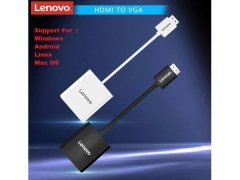 کابل تبدیل اچ‌دی‌ام‌آی به وی‌جی‌آی و آی‌یو‌ایکس لنوو Lenovo H203-B Hub HDMI to VGA + 3.5mm Audio Jack