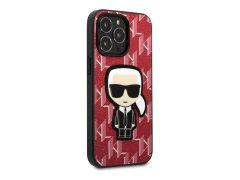 قاب چرمی آیفون 13 پرو مکس طرح کارل برجسته CG Mobile iphone 13 Pro Max Karl Lagerfeld Leather Case