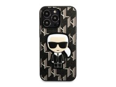قاب چرمی آیفون 13 پرو مکس طرح کارل برجسته CG Mobile iphone 13 Pro Max Karl Lagerfeld Leather Case