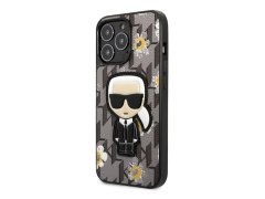 قاب چرمی آیفون 13 پرو مکس طرح کارل برجسته CG Mobile iphone 13 Pro Max Karl Lagerfeld Leather Case