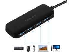 قیمت هاب 4 پورت یواس‌بی با کابل 25 سانتی‌متری لنوو Lenovo Youth Edition 4Ports USB2.0 Hub A601