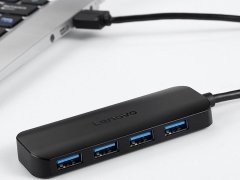 هاب 4 پورت یواس‌بی با کابل 25 سانتی‌متری لنوو Lenovo Youth Edition 4Ports USB2.0 Hub A601