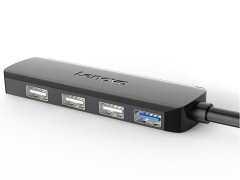 قیمت هاب 4 پورت یواس‌بی با کابل 25 سانتی‌متری لنوو Lenovo Youth Edition 4Ports USB3.0 Hub A601