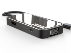 خرید هاب تایپ‌سی با 6 پورت لنوو Lenovo EV06 Multifunctional 6 in 1 Type-C Hub