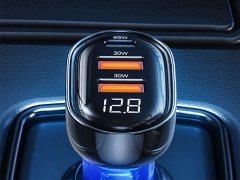 شارژر فندکی فست شارژ یوسامز USAMS US-CC158 Fast Car Charger