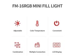 نور ثابت موبایل جی‌ماری Jmary FM-16 Mini RGB Fill Light