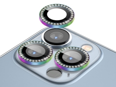 محافظ لنز نگین دار آیفون 13 پرو و 13 پرو مکس گرین Green iphone 13 Pro/13 Pro Max Diamond Camera Lens
