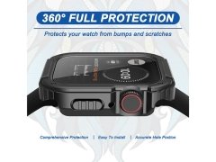 محافظ صفحه نمایش شیشه ای و قاب اپل واچ سری7 سایز 45 میلی متر لیتو LITO S+ Apple Watch Series 7 45mm Armor Glass &amp; Case