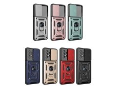 قاب محافظ لنز و حلقه دار سامسونگ Samsung Galaxy A33 Slide Camera &amp; Ring Holder Stand Case