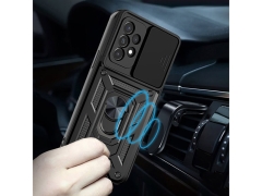 قاب محافظ لنز و حلقه دار سامسونگ Samsung Galaxy A33 Slide Camera &amp; Ring Holder Stand Case