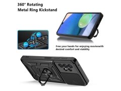 قاب محافظ لنز و حلقه دار سامسونگ Samsung Galaxy A32 4G Slide Camera &amp; Ring Holder Stand Case
