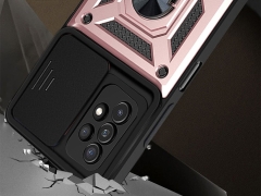 قاب محافظ لنز و حلقه دار سامسونگ Samsung Galaxy A32 4G Slide Camera &amp; Ring Holder Stand Case