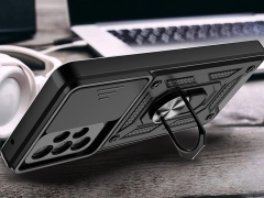 قاب محافظ لنز و حلقه دار سامسونگ Samsung Galaxy A32 4G Slide Camera &amp; Ring Holder Stand Case