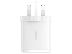 خرید شارژر دیواری فست شارژ 30 وات بیسوس Baseus Compact Fast Charger 2U+C 30W UK CCXJ030101