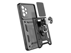 قاب محافظ لنز و حلقه دار سامسونگ Samsung Galaxy A53 Slide Camera &amp; Ring Holder Stand Case
