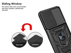 قاب محافظ لنز و حلقه دار سامسونگ Samsung Galaxy A53 Slide Camera &amp; Ring Holder Stand Case