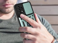 قاب محافظ لنز و حلقه دار سامسونگ Samsung Galaxy A53 Slide Camera &amp; Ring Holder Stand Case