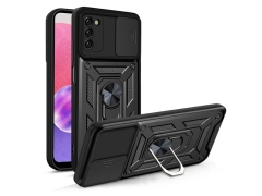 قاب محافظ لنز و حلقه دار سامسونگ Samsung Galaxy A03S Slide Camera &amp; Ring Holder Stand Case