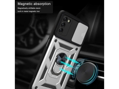 قاب محافظ لنز و حلقه دار سامسونگ Samsung Galaxy A03S Slide Camera &amp; Ring Holder Stand Case