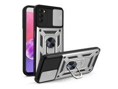 قاب محافظ لنز و حلقه دار سامسونگ Samsung Galaxy A02S Slide Camera &amp; Ring Holder Stand Case