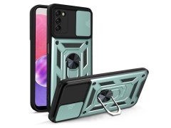 قاب محافظ لنز و حلقه دار سامسونگ Samsung Galaxy A02S Slide Camera &amp; Ring Holder Stand Case
