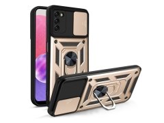قاب محافظ لنز و حلقه دار سامسونگ Samsung Galaxy A02S Slide Camera &amp; Ring Holder Stand Case