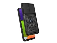 قاب محافظ لنز و حلقه دار سامسونگ Samsung Galaxy A22 4G Slide Camera &amp; Ring Holder Stand Case