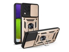 قاب محافظ لنز و حلقه دار سامسونگ Samsung Galaxy A22 4G Slide Camera &amp; Ring Holder Stand Case