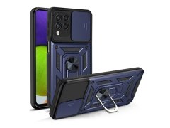 قاب محافظ لنز و حلقه دار سامسونگ Samsung Galaxy A22 4G Slide Camera &amp; Ring Holder Stand Case