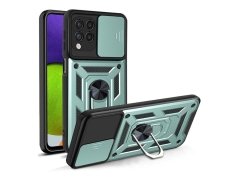 قاب محافظ لنز و حلقه دار سامسونگ Samsung Galaxy A22 4G Slide Camera &amp; Ring Holder Stand Case