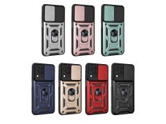قاب محافظ لنز و حلقه دار سامسونگ Samsung Galaxy A22 4G Slide Camera &amp; Ring Holder Stand Case