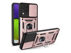 قاب محافظ لنز و حلقه دار سامسونگ Samsung Galaxy A22 4G Slide Camera &amp; Ring Holder Stand Case