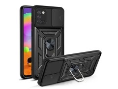 قاب محافظ لنز و حلقه دار سامسونگ Samsung Galaxy A31 Slide Camera &amp; Ring Holder Stand Case