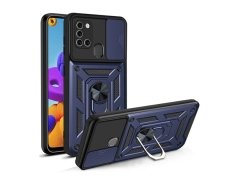 قاب محافظ لنز و حلقه دار سامسونگ Samsung Galaxy A21S Slide Camera &amp; Ring Holder Stand Case