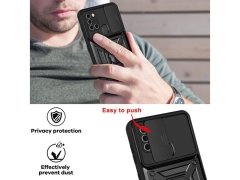 قاب محافظ لنز و حلقه دار سامسونگ Samsung Galaxy A21S Slide Camera &amp; Ring Holder Stand Case