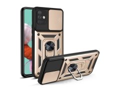قاب محافظ لنز و حلقه دار سامسونگ Samsung Galaxy A51 Slide Camera &amp; Ring Holder Stand Case