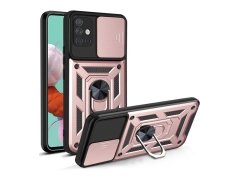 قاب محافظ لنز و حلقه دار سامسونگ Samsung Galaxy A51 Slide Camera &amp; Ring Holder Stand Case